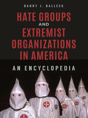 cover image of Hate Groups and Extremist Organizations in America